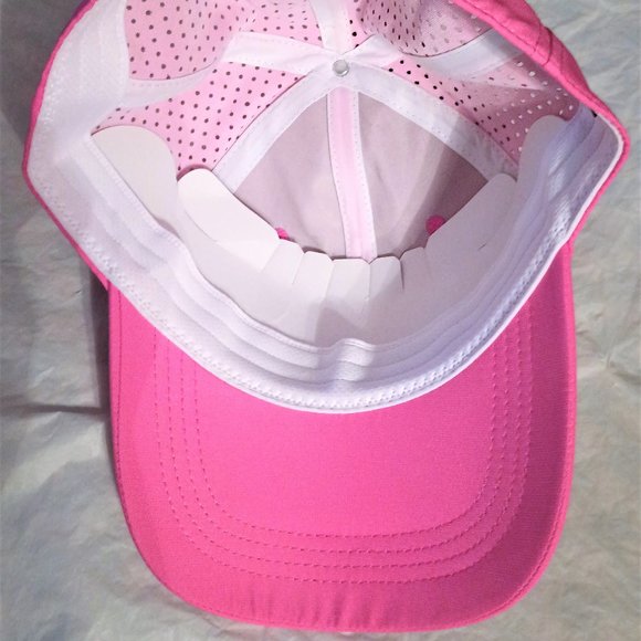 U.S. Polo Assn. Women's Pink Adjustable Cap with Embroidered White Logo - Picture 12 of 15